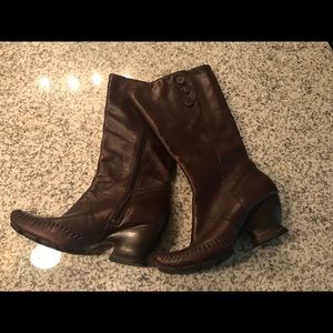 Brown Tall Boots - Size 8.5 - indigo by Clark’s